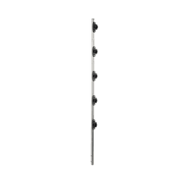 Poste de Paso para Cercas Eléctricas / Tubo de Acero Galvanizado / 5 Aisladores / Longitud 1.2 m (3.9 ft) / Diámetro 25 mm (1 in) / Peso 0.92 kg