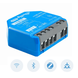 Relevador Inalámbrico Inteligente / 16A / 110-240V AC / 12V DC / Multiprotocolo Zigbee Matter Wi-Fi Bluetooth / 1 Canal / Contacto Seco
