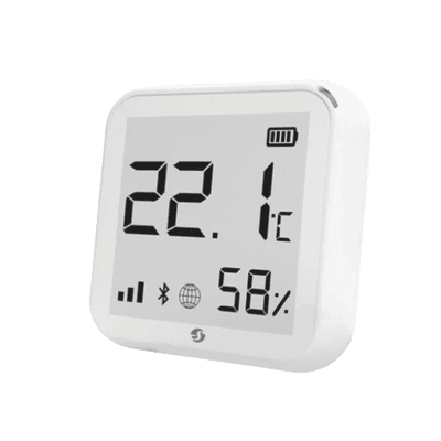 Sensor Inteligente de Humedad y Temperatura con pantalla de 2 colores / WIFI / Residencial / Nube P2P y lectura local/ Nest / Alexa