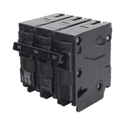 Interruptor automático enchufable tipo QP 3 polos, 100 amp.