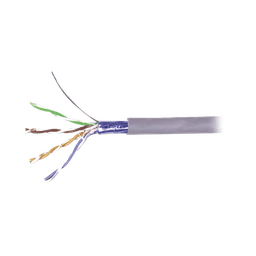 Bobina de Cable Blindado F/UTP de 4 Pares, Cat5e, Cobre, PVC (CM), Color Gris, Reel-In-Box, 305M