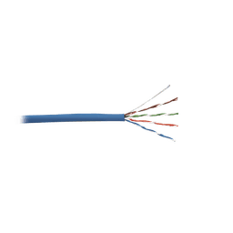 Bobina de Cable UTP de 4 pares, Cat5e, PVC (CMR, Riser), Color Azul, 24 AWG, 305m