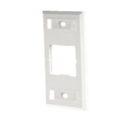 Placa de Pared CT, Para un Acoplador, Color Blanco