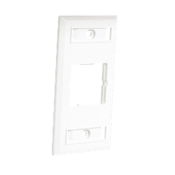 Placa de Pared CT, Para un Acoplador, Color Blanco