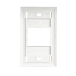 Placa de Pared CT, Para un Acoplador, Color Blanco