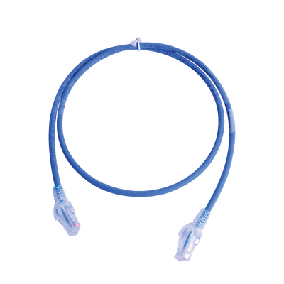 Patch Cord MC6 Modular Cat6 UTP, CM/LS0H, 3ft, Color Azul, Versión Bulk (Sin Empaque Individual)