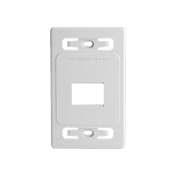 Placa de pared modular MAX, de 2 salidas, color blanco, version bulk (Sin Empaque Individual)