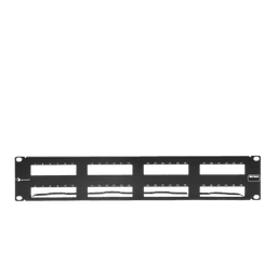 PATCH PANEL MAX VACIO ID VERTICAL UTP 48 PTOS PLANO 2U NEGRO