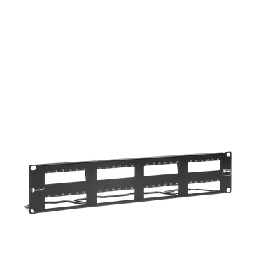 PATCH PANEL MAX VACIO ID VERTICAL UTP 48 PTOS PLANO 2U NEGRO