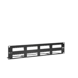 PATCH PANEL MAX VACIO ID VERTICAL UTP 48 PTOS PLANO 2U NEGRO