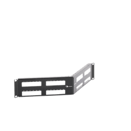 Patch Panel MAX Modular (vacío), de 48 Puertos, Angulado, 2UR