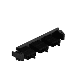 Placa acopladora de Fibra Óptica Quick-Pack, Con 3 Conectores SC Duplex (6 Fibras), Negro