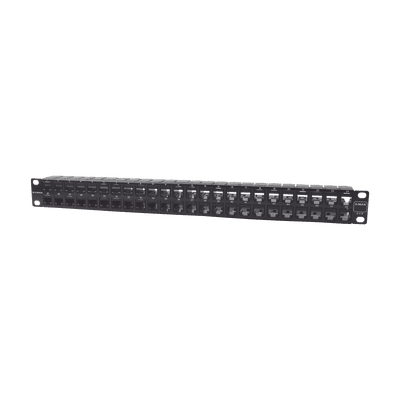 Patch Panel UTP Z-MAX de 48 puertos, Precargado con Jacks Categoría 6, Plano, 1UR