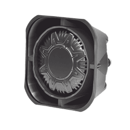 Bocina Compacta de Uso Rudo, 100 Watts de Potencia, Ideal Para Vehículos de Encubierto, Montaje Universal, 11 Ohms de Impedancia