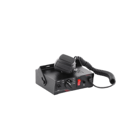Sirena Vehicular de 100W de Potencia, Con Switch Giratorio de 6 posiciones y Micrófono Integrado de Uso Rudo