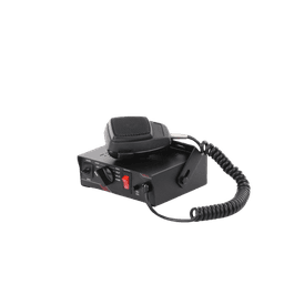 Sirena Vehicular de 100W de Potencia, Con Switch Giratorio de 6 posiciones y Micrófono Integrado de Uso Rudo