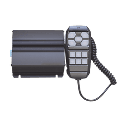 Sirena Vehicular de 100W de Potencia, Con Controlador Unimando Para Control de Tonos, 4 Salidas Auxiliares y Microfono
