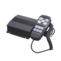 Sirena Vehicular de 100W de Potencia, Con Controlador Unimando Para Control de Tonos, 4 Salidas Auxiliares y Microfono