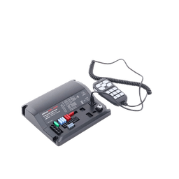 Sirena Vehicular de 200W de Potencia, Con Controlador Unimando de 15 Botones Para Control de Tonos, 12 Salidas Auxiliares y Micrófono