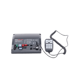 Sirena Vehicular de 200W de Potencia, Con Controlador Unimando de 15 Botones Para Control de Tonos, 12 Salidas Auxiliares y Micrófono