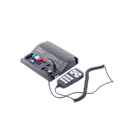 Sirena Vehicular de 200W de Potencia, Con Controlador Unimando de 15 Botones Para Control de Tonos, 12 Salidas Auxiliares y Micrófono