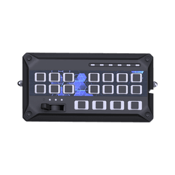 Sirena Vehicular de 200W de Potencia, Con Controlador de Panel Deslizante de 19 botones, indicador de flecha de tráfico de 6 LED, 12 Salidas Auxiliares