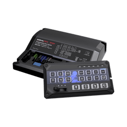 Sirena Vehicular de 200W de Potencia, Con Controlador de Panel Deslizante de 19 botones, indicador de flecha de tráfico de 6 LED, 12 Salidas Auxiliares
