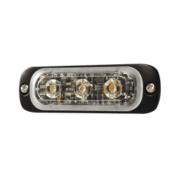 Luz Auxiliar de 3 LED, Azul, SAE, 12-24 Vcd, Lente transparente