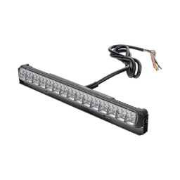 Luz Auxiliar de 45 LEDs, Top Rojo, Tricolor Rojo, Ambar y Blanco, 11.42", 12 a 24 VCD