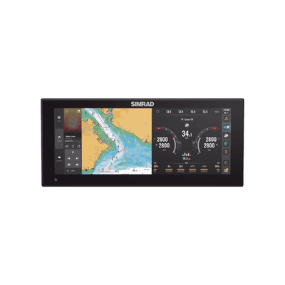 NSX 3012UW Pantalla de navegación de 12" touch screen multi-funcional para radar, fishfinder, y control automático de navegación.  