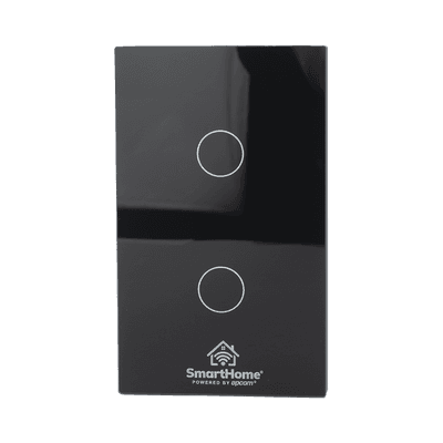 (ZigBee) Apagador switch inalámbrico ZigBee, control de 2 regresos de carga, 110V