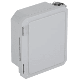 Caja Impermeable De Fibra De Vidrio, 8.77" (22.27cm) Alto x 6.77" (17.19cm) Ancho x 4.06" (10.31cm), Sin Ventanilla, Listado UL/cUL, Hecho En EE.UU, Serie EnviroArmour®