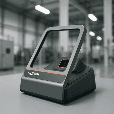 Lector de Códigos de Barras SUNMI Blink2 / 100 MP CMOS / Velocidad 0.1 segundos / Precisión Mejorada 25% / Ángulo 45° / USB Type-A y Type-C / Decodificación 1D y 2D / Diseño Bicolor