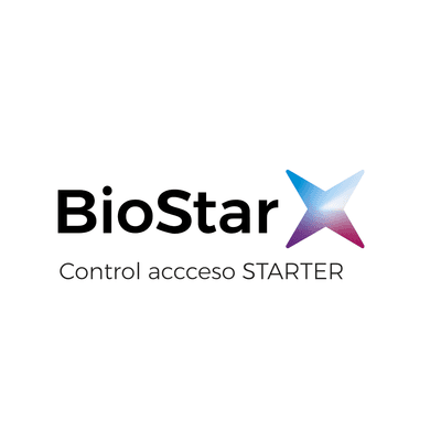 BioStar X edición Starter, Administración de Acceso y asistencia, Licencia para 5 puertas/100 usuarios/1 operador, uso con lectores SUPREMA
