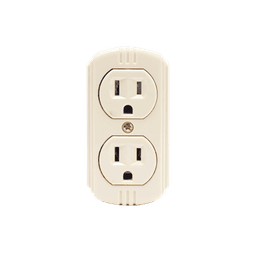 Contacto Dúplex 127 Vca, 15 A Max. Para Sobreponer (Sin perforar la superficie).