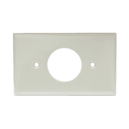 Placa de plástico para contacto sencillo.