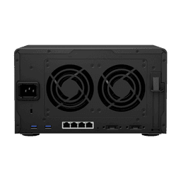 NAS Synology DiskStation DS1621+ 6 Bahías | Procesador AMD Ryzen V1500B | 4 GB DDR4 ECC | Expansión Hasta 16 Bahías | 2 Ranuras M.2 NVMe | Puerto 10GbE RJ-45 | Compatibilidad RAID | Btrfs | Virtualización | Caché SSD.