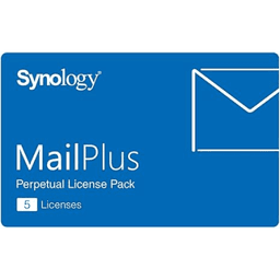 Paquete de Licencias Synology MailPlus | 5 Cuentas de Correo Electrónico Activas | Licencias Permanentes | Compatible con Soluciones High-Availability | Migración a Otro Synology NAS.