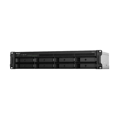 Servidor de Almacenamiento en Red RackStation RS1221RP+ | 8 Bahías | Expansión a 12 Bahías | CPU AMD Ryzen V1500B | 4 GB DDR4 ECC | RAID Soportado | 10/25GbE | Synology High Availability | Protección de Datos Integral.
