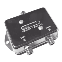 Deslizable Interruptor Coaxial A-B para CCTV, 75 Ohm, 2 Entradas/ 1 Salida, F Hembras.
