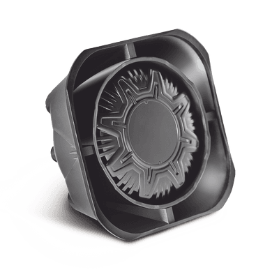 Bocina Compacta de uso rudo, 100 Watts de Potencia, Ideal para vehículos de encubierto, 8 Ohms de Impedancia