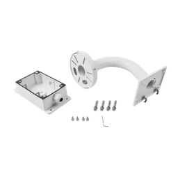 Montaje Universal de Pared con Cuello de Ganso y Caja de Conexiones / Compatible con Cámaras Domo y Bala 