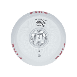 L-Series Indoor Selectable Output Horn Strobe, 4-Wire, Ceiling Mount, FIRE Marking, White