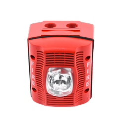 Bocina con Lámpara Estroboscópica para Exterior, con Configuración Estroboscópica Seleccionable, Color Rojo