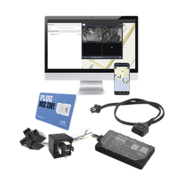 KIT de Localizador 4G LTE, SIM SIM30M2M, VOUCHER POR 1 Mes, Plataforma Por 1 Mes, Relevador y Botón de Pánico.