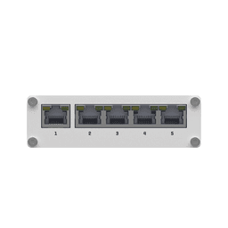 Switch Industrial No-Administrable / 5 Puertos Gigabit / Aluminio DIN / -40 a 75 °C / 9-30 VDC / 1.8 W / 10 Gbps Full Duplex
