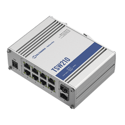 Switch Industrial No-Administrable / 8 Puertos Gigabit / 2 SFP 1G / IP30 / -40°C a +75°C / 4.53 x 3.74 x 1.10 pulgadas