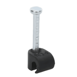 Grapa negra para Fibra óptica redonda de 3 mm (100pzs) (3101-00400)