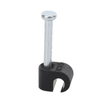 Grapa negra para Fibra óptica redonda de 3 mm (100pzs) (3101-00400)