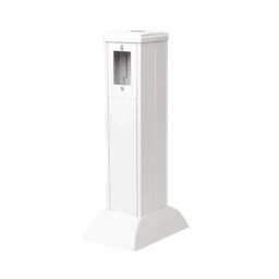 Mini columna para concentrar, distribuir y ordenar cables de energía eléctrica o puertos de datos de telecomunicaciones (10000-01000) 